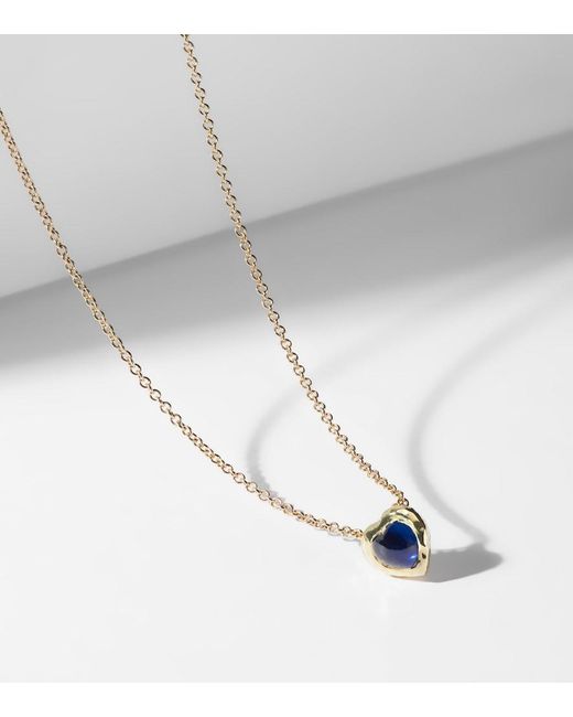 Octavia Elizabeth White 18Kt Necklace With Sapphire