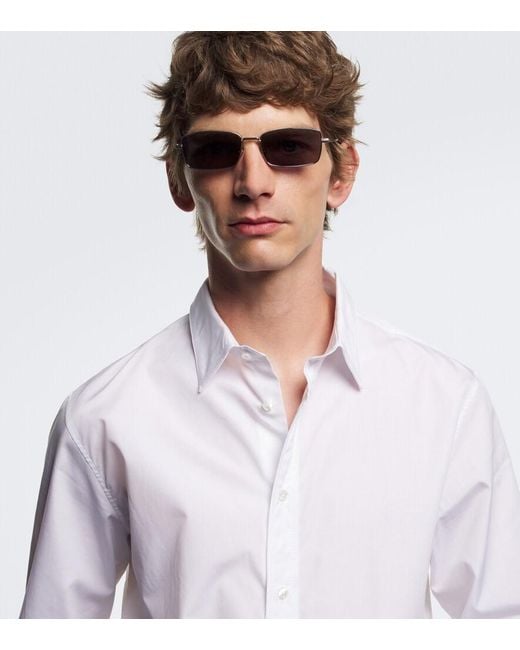 Dior Metallic Diorblacksuit S21U Rectangular Sunglasses for men