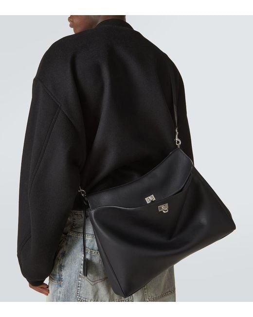 Balenciaga Crossbody Bag Rodeo Aus Leder in Black für Herren