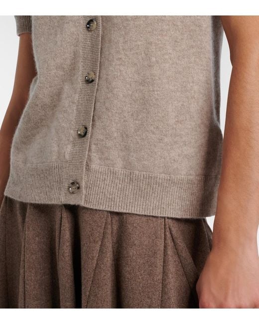 Jardin Des Orangers White Cashmere Cardigan