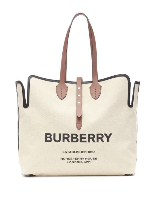Burberry Brown The Large Soft Cotton Canvas Belt Bag