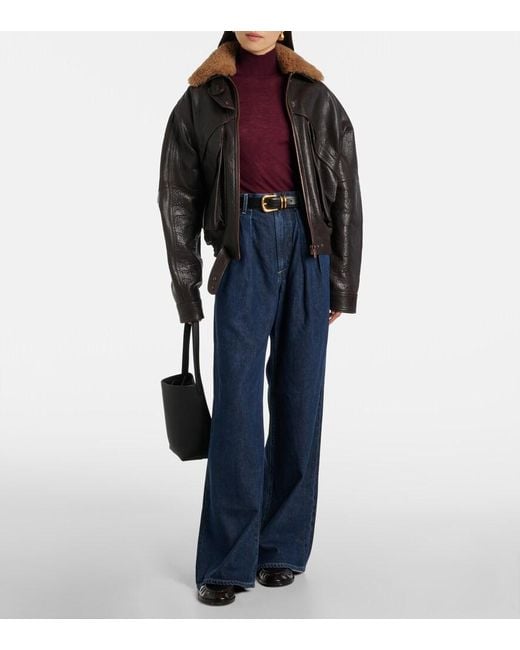 Citizens of Humanity Blue Petra High-Rise Wide-Leg Jeans