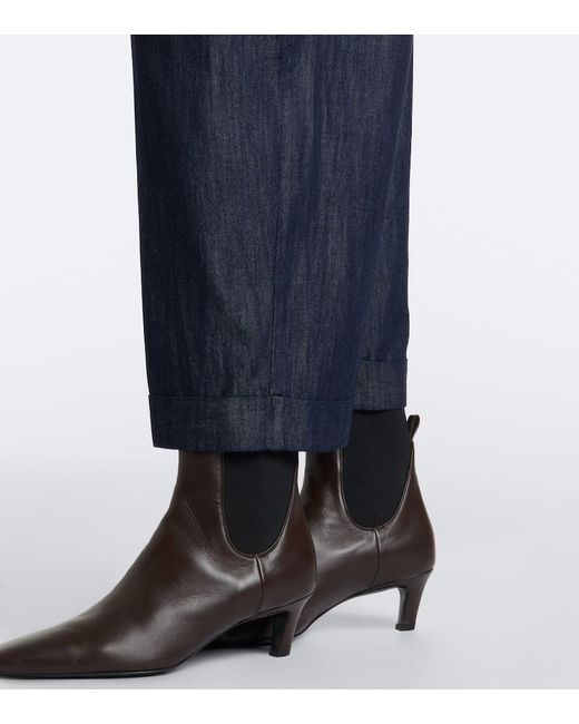 Max Mara Blue Wide-Leg Jeans