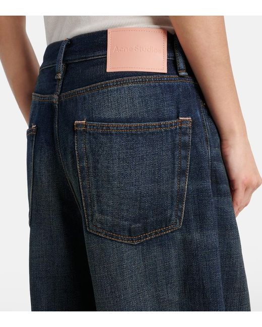 Jeans 1981 Yoyogi Di A Gamba Larga di Acne in Blue
