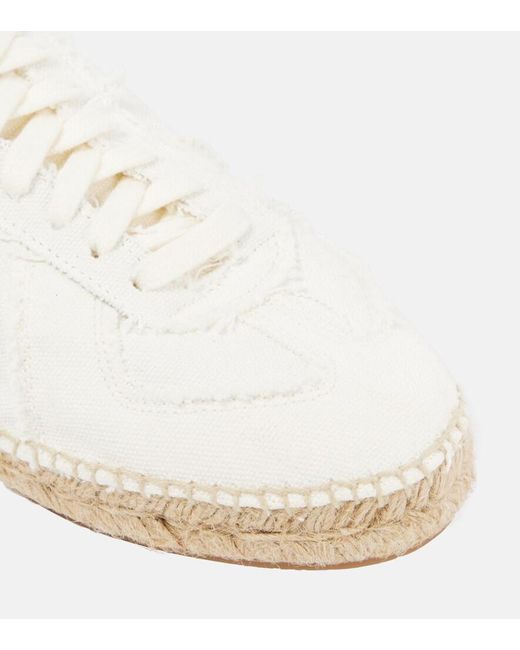 Maison Margiela White Canvas Espadrille Sneakers