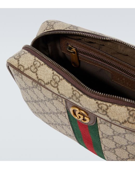 Gucci Savoy Canvas Toiletry Bag in Metallic for Men Lyst
