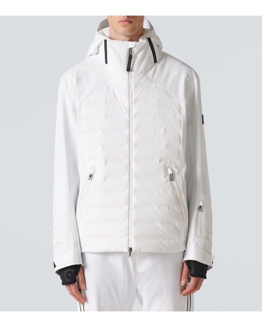 Bogner White Jorik Down Ski Jacket for men