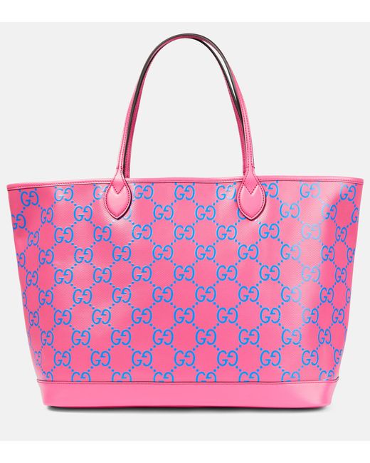 Gucci Pink GG Large Embossed Tote Bag