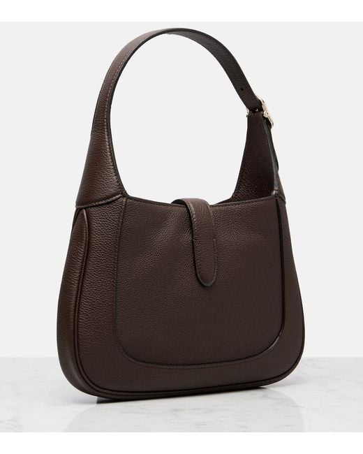 Gucci Brown Jackie 1961 Small Leather Shoulder Bag