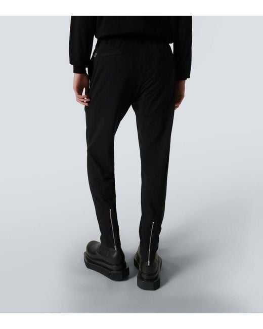 Pantalones deportivos de algodon Rick Owens de hombre de color Black