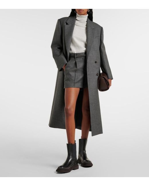 Brunello Cucinelli Gray Wool Shorts