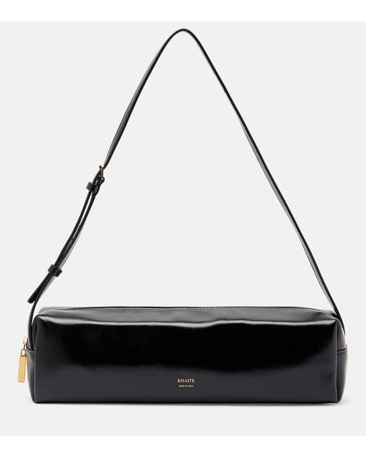 Khaite Black Kye Micro Leather Shoulder Bag