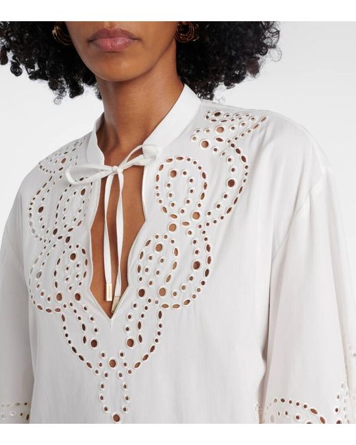 Jonathan Simkhai White Sarina Broderie Anglaise Minidress