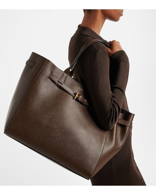 Tom Ford Brown Tote Audrey Large Aus Leder