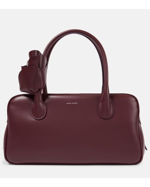 Magda Butrym Purple Brigitte Leather Tote Bag