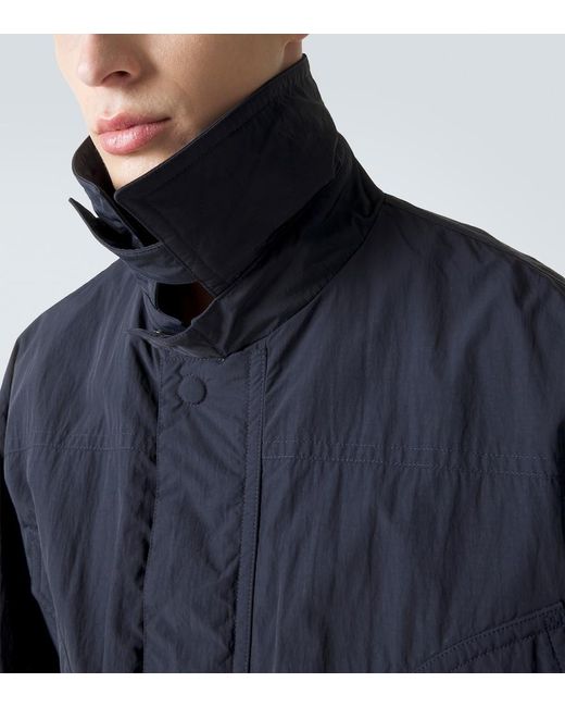 Dries Van Noten Blue Jersey Blouson Jacket for men