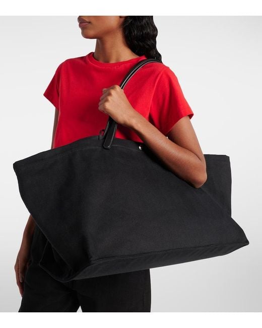 The Row Idaho Xl Canvas Tote Bag in Black | Lyst Canada