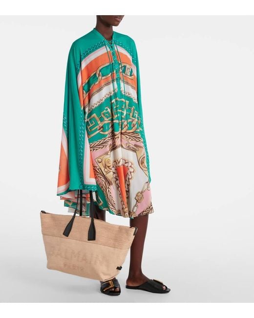 Balmain Natural Track Medium Tote Bag