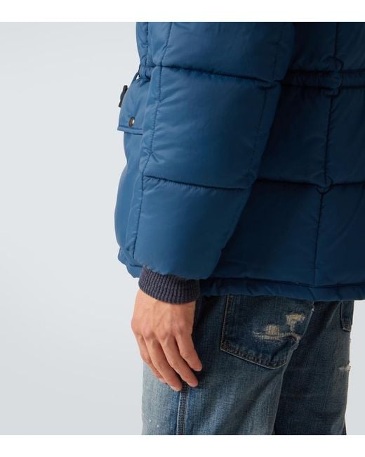 RRL Blue Ripstop Puffer Jacket for men