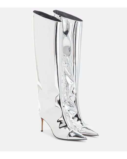 Alexandre Vauthier Multicolor Alex 105 Metallic Knee-High Boots