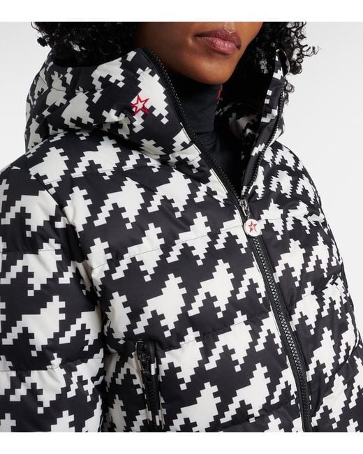 Perfect Moment White Polar Houndstooth Ski Suit