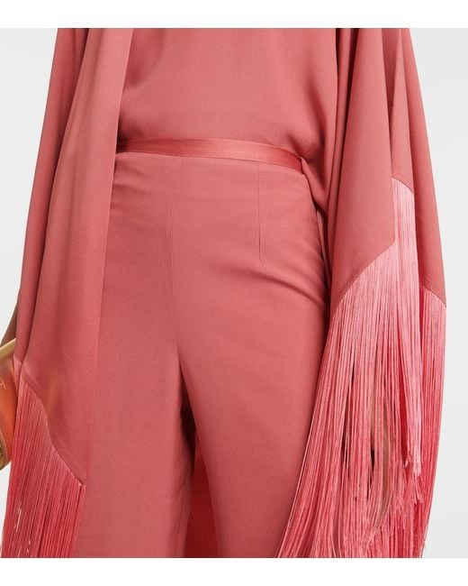 ‎Taller Marmo Red Nevada High-Rise Wide-Leg Pants
