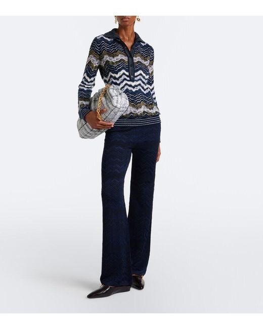 Missoni Metallic Large Knitted Clutch
