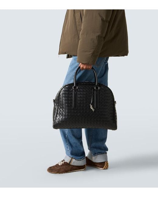 Bottega Veneta Weekender Getaway Aus Leder in Black für Herren