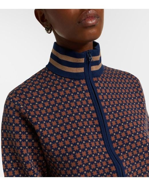 The Upside Blue Lumiere Margot Cotton-Blend Sweater