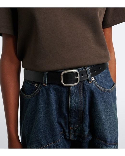 Loewe Black Leather Belt