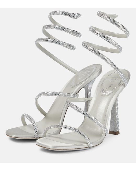 Rene Caovilla Multicolor Cleo 105 Embellished Sandals