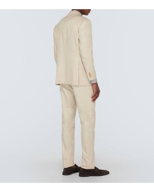 Kiton Anzug aus Baumwolle in Natural für Herren
