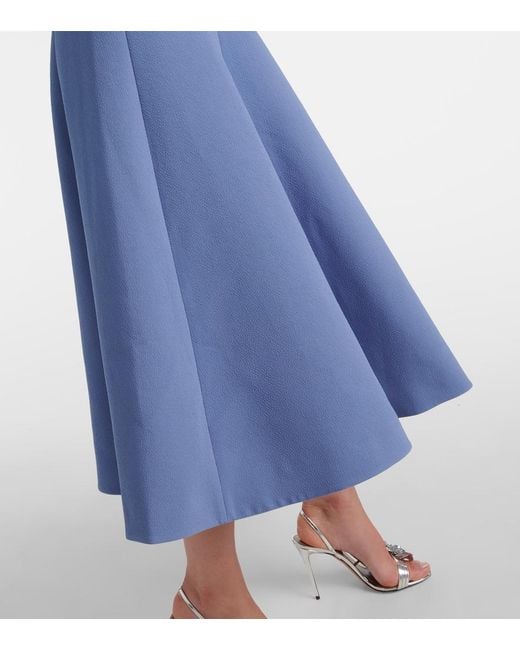 Emilia Wickstead Blue Belgium Dress - Women's - Polyester/elastane