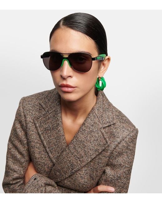 Bottega Veneta Brown Aviator-Sonnenbrille Unapologetic
