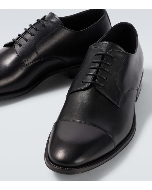 Canali Schnuerschuhe Aus Leder in Black für Herren
