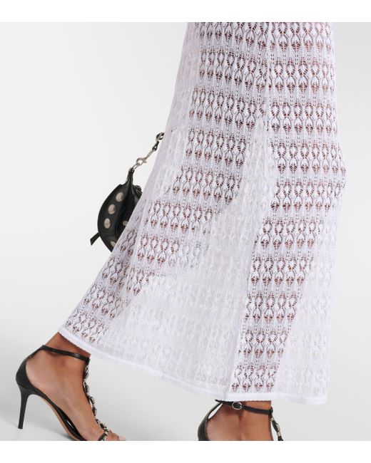 Isabel Marant White Cotton-blend Maxi Dress