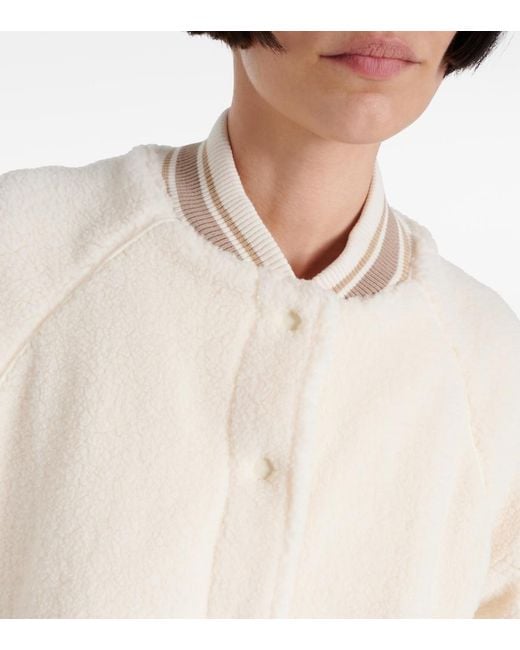The Upside Natural Banks Teddy Bomber Jacket