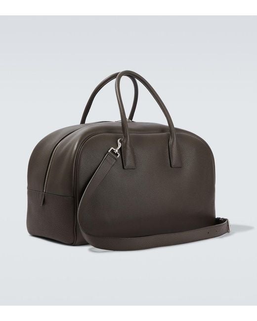Saint Laurent Black Bowling Small Leather Duffle Bag for men
