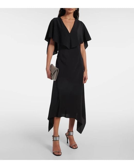 Stella McCartney Black Maxikleid Aus Seide