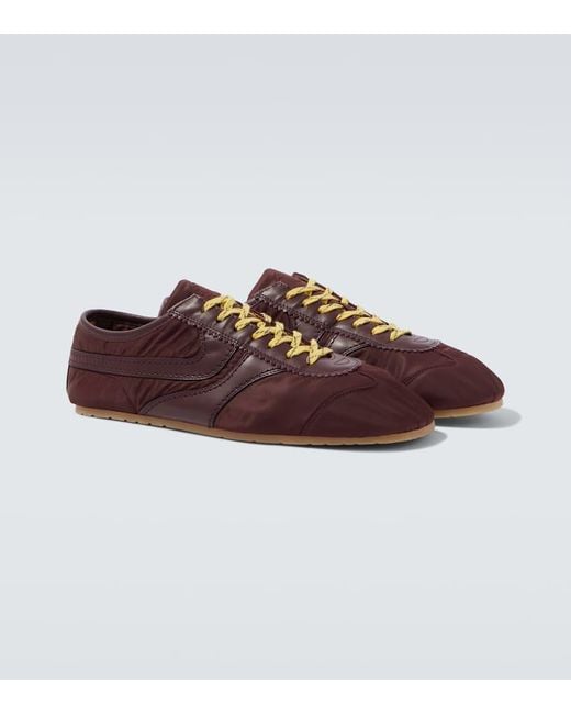 Dries Van Noten Sneakers Mit Leder in Brown für Herren