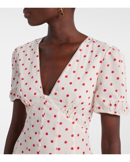 Posse Paloma Polka-Dot Maxi Dress | Lyst Canada