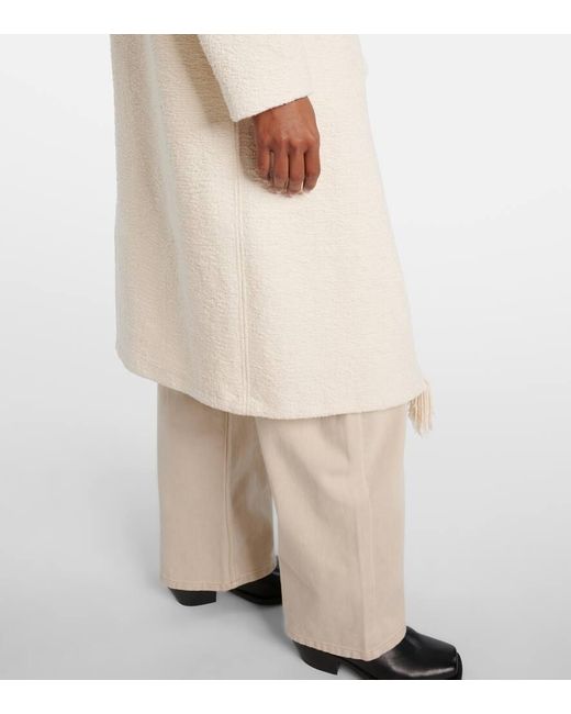 Isabel Marant Natural Mantel Gameia Aus Baumwolle Und Leinen