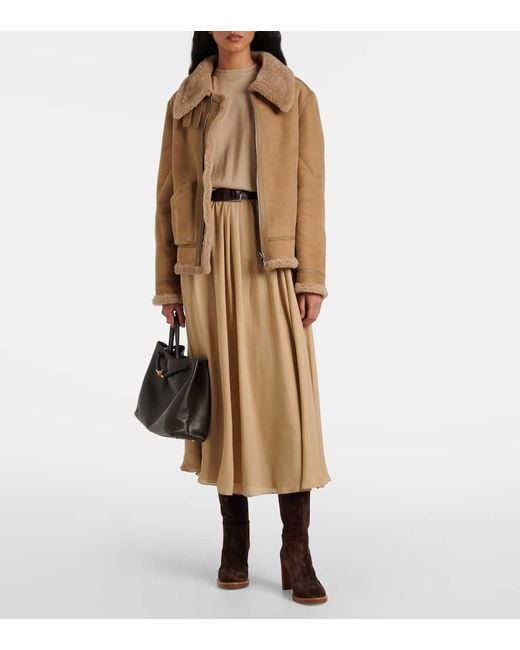 Ralph Lauren Natural Watson Shearling Jacket