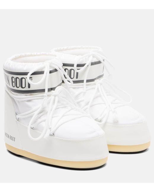 Moon Boot White Schneestiefel Icon Low