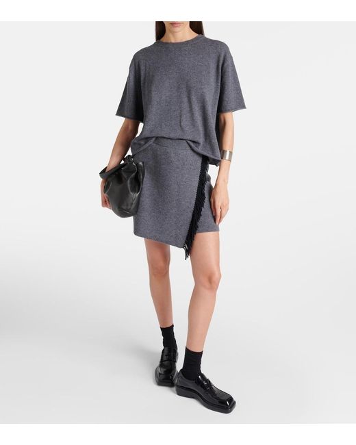 Lisa Yang Gray Mette Cashmere Wrap Skirt