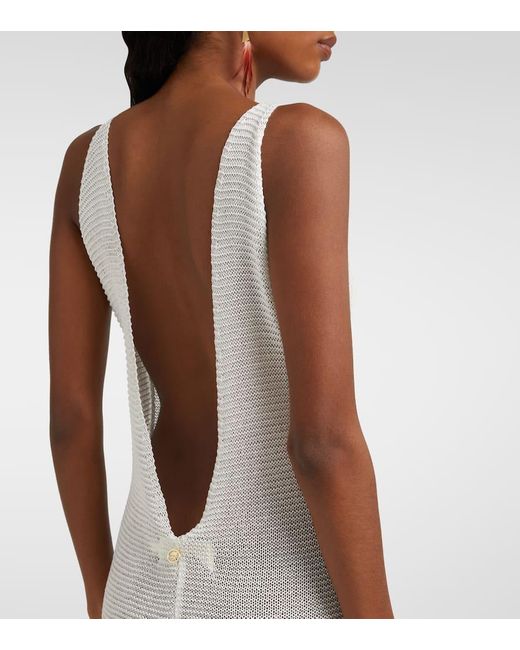 Bananhot White Maxikleid