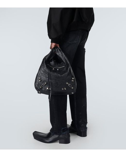 Tote Le Cagole De Piel Balenciaga de hombre de color Black
