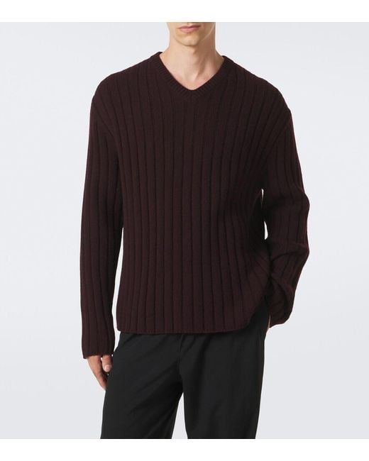 The Row Brown Ettore Cashmere Sweater for men