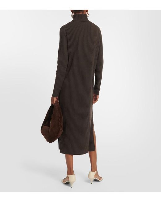 Jardin Des Orangers Black Turtleneck Cashmere Sweater Dress