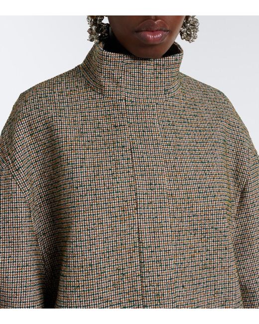 Dries Van Noten Brown Checked Bomber Jacket